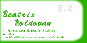 beatrix moldovan business card