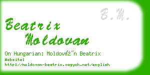 beatrix moldovan business card